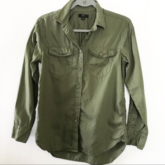 J Crew Boyfriend Utility Shirt - Picture 3 of 6